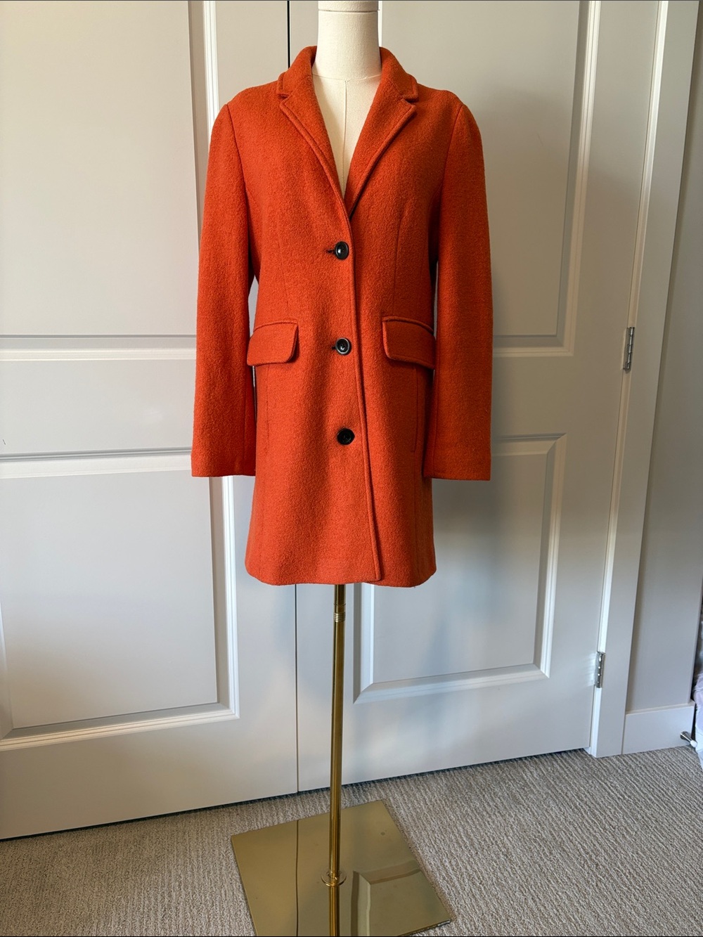 Lands End wool blend coat